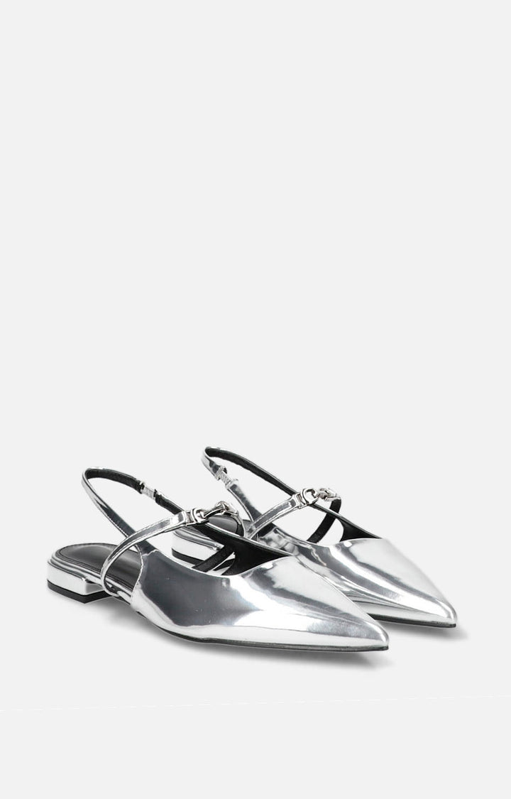 Flats plata metálicas - ZAPATO Boutiquemirel 