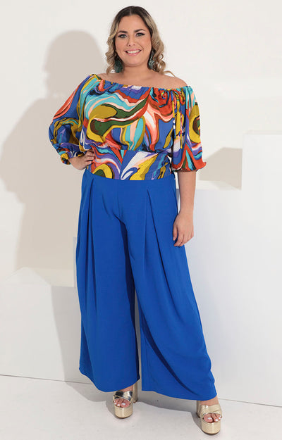 Blusa multicolor con lazo - Boutiquemirel