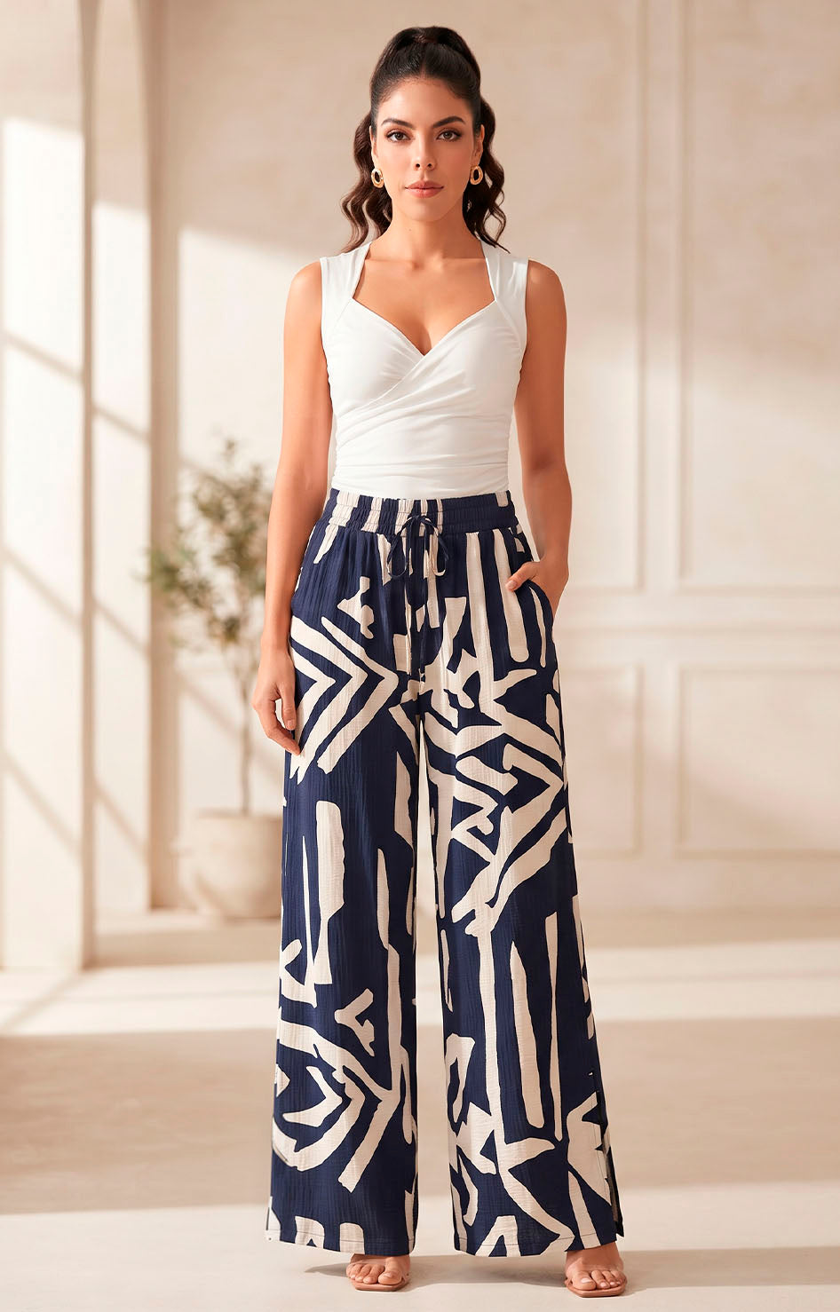 Pantalón estampado