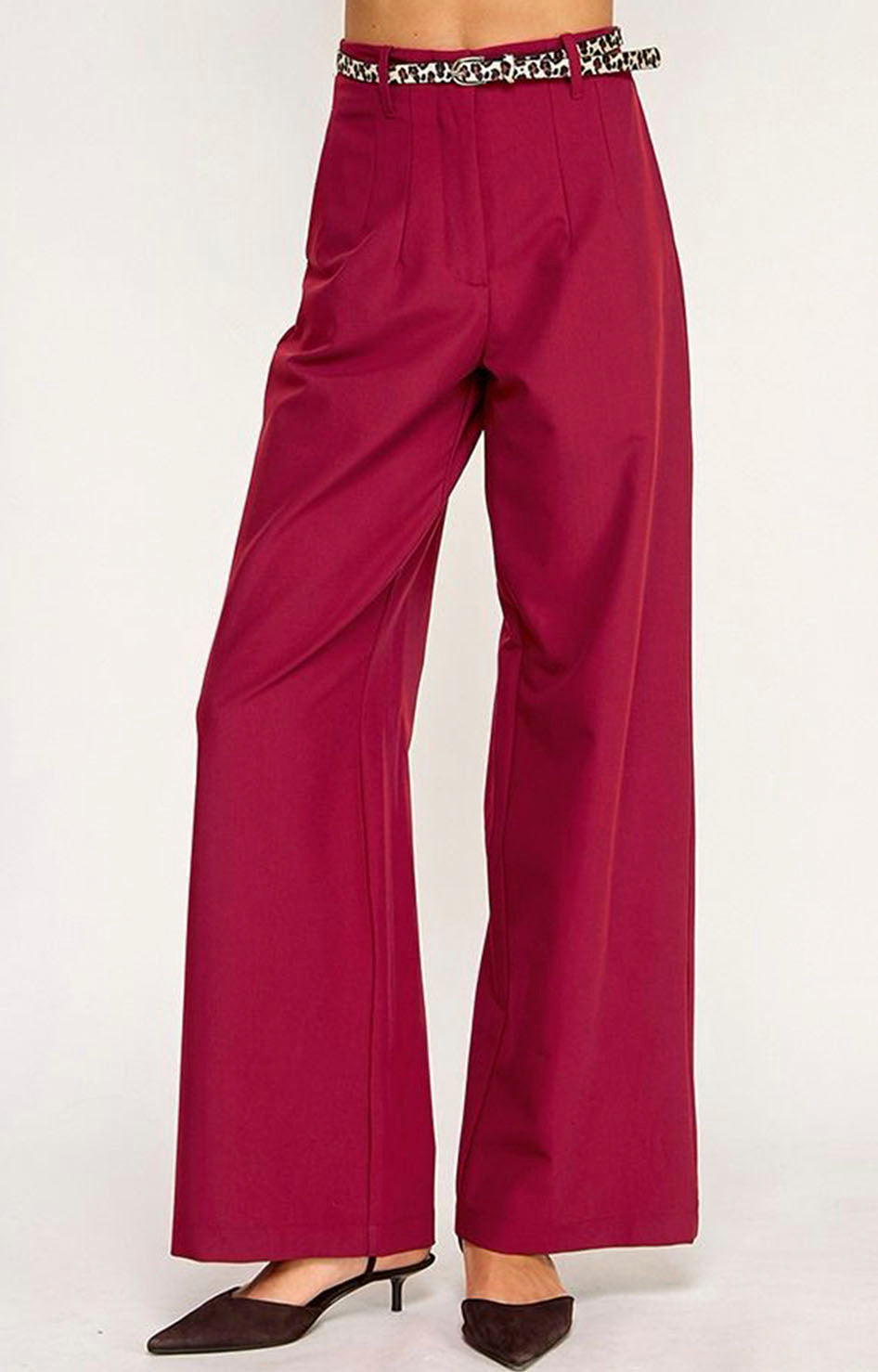 Pantalón recto vino - PANTALON Boutiquemirel 