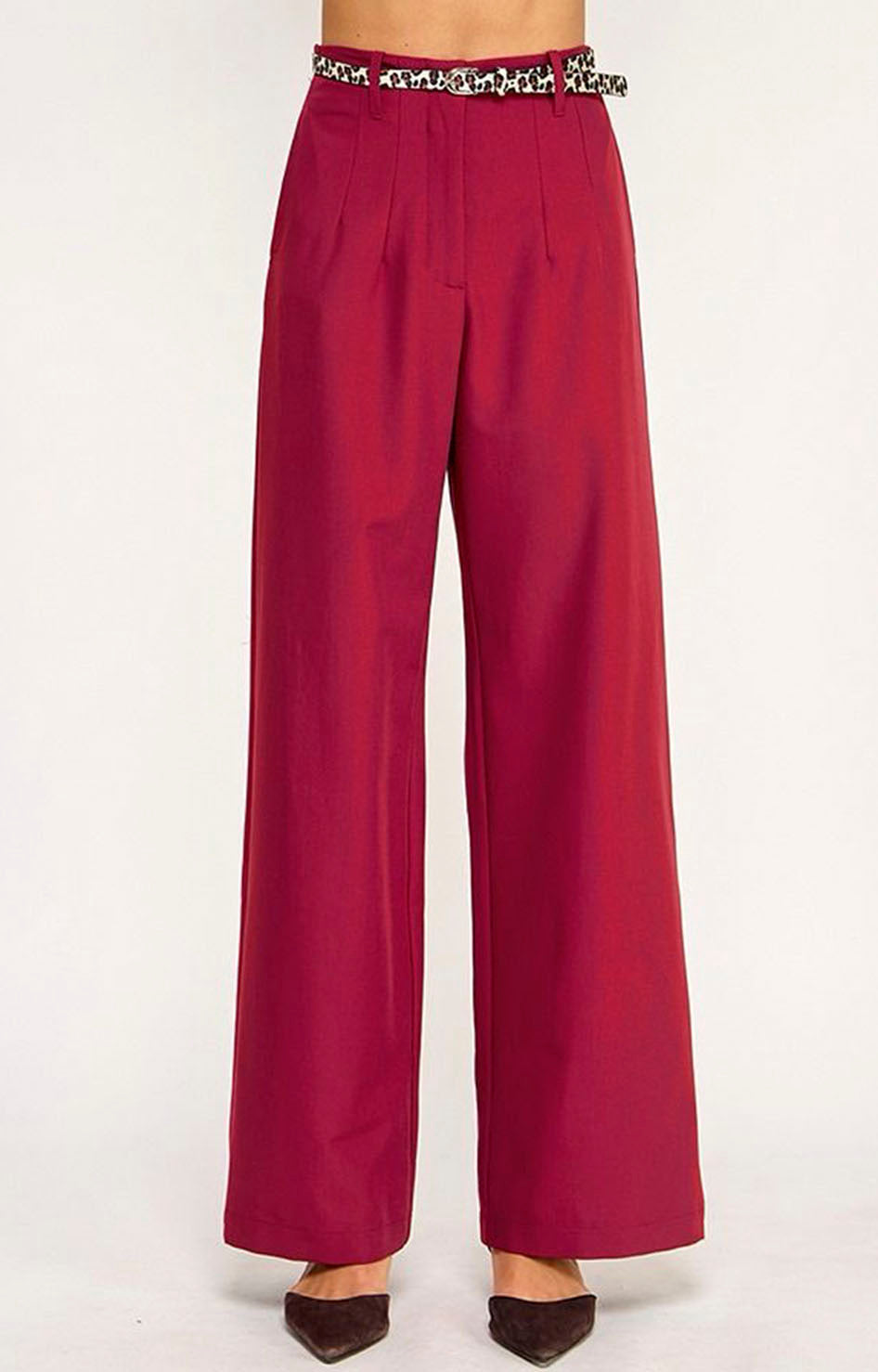 Pantalón recto vino - PANTALON Boutiquemirel 