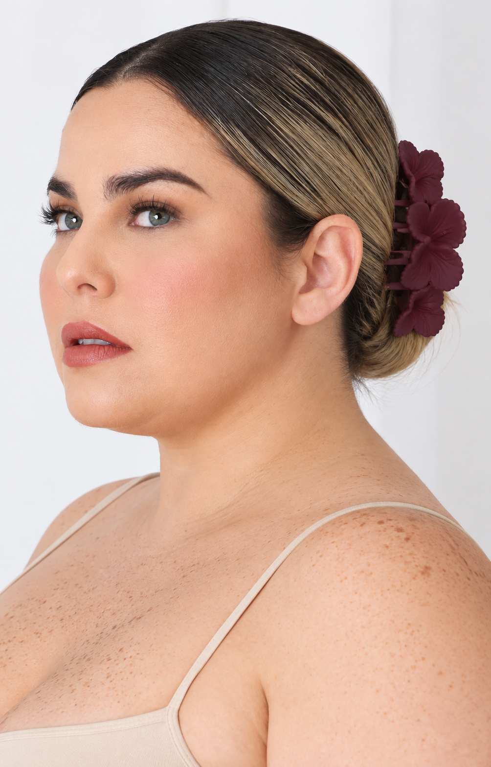 Pinza de cabello de flor de hibisco