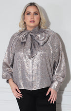 Blusa beige metálica - BLUSA XL Boutiquemirel 