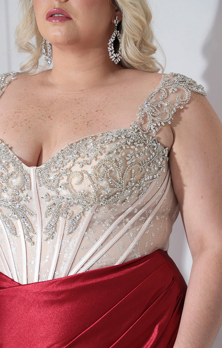 Vestido rojo de gala