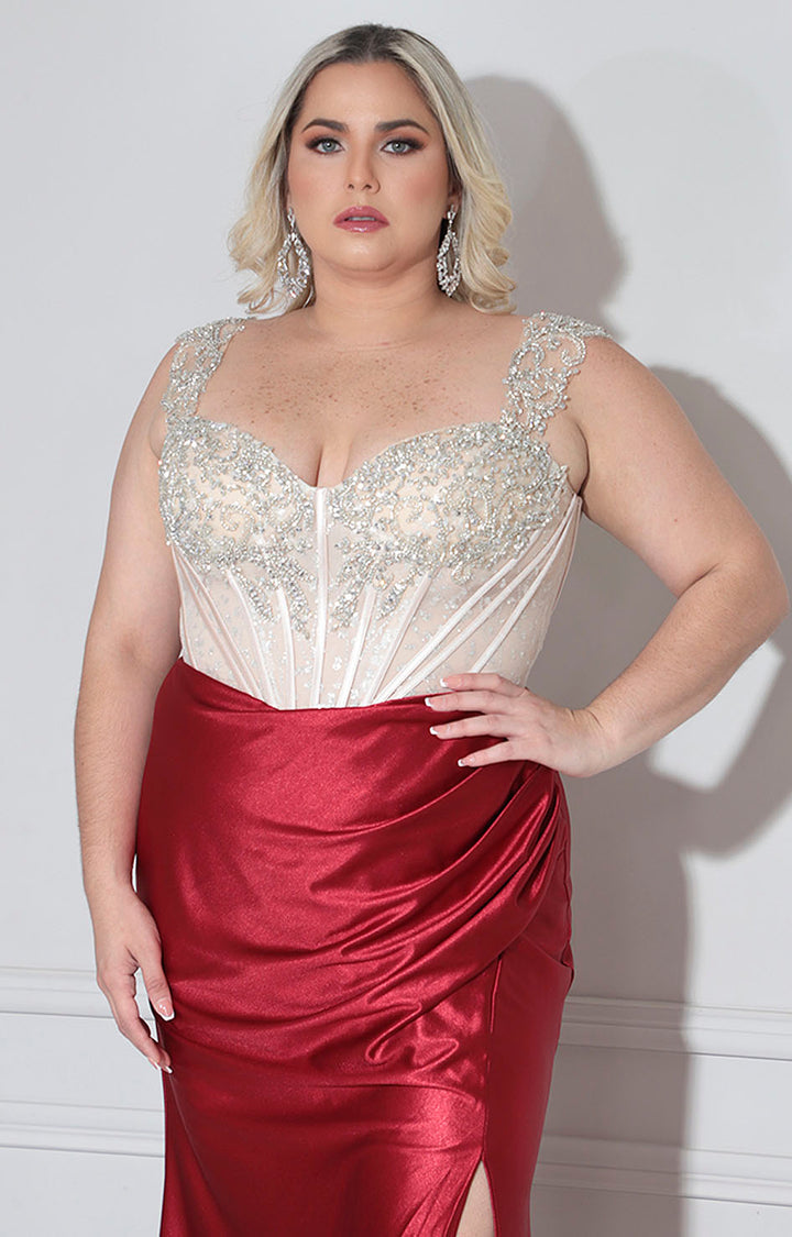 Vestido rojo de gala