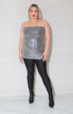 Jumpsuit corto plata - PALAZZO XL Boutiquemirel 