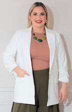 Blazer blanco - SACO XL Boutiquemirel 