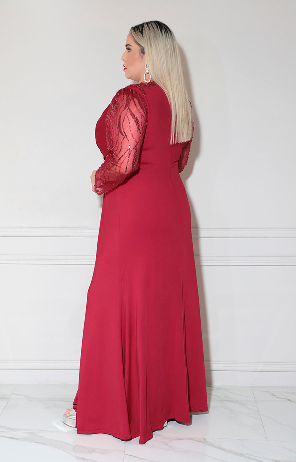 Vestido rojo de gala