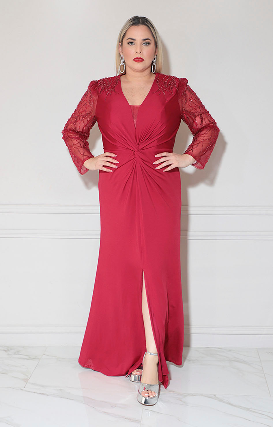 Vestido rojo de gala