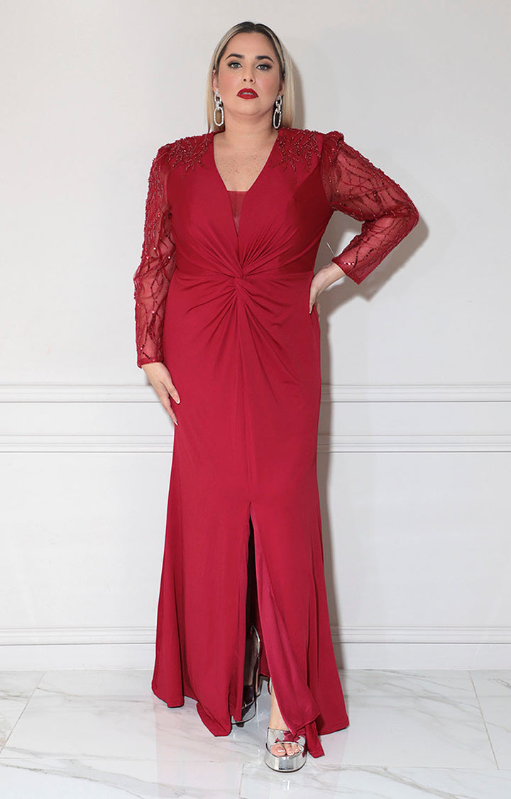 Vestido rojo de gala