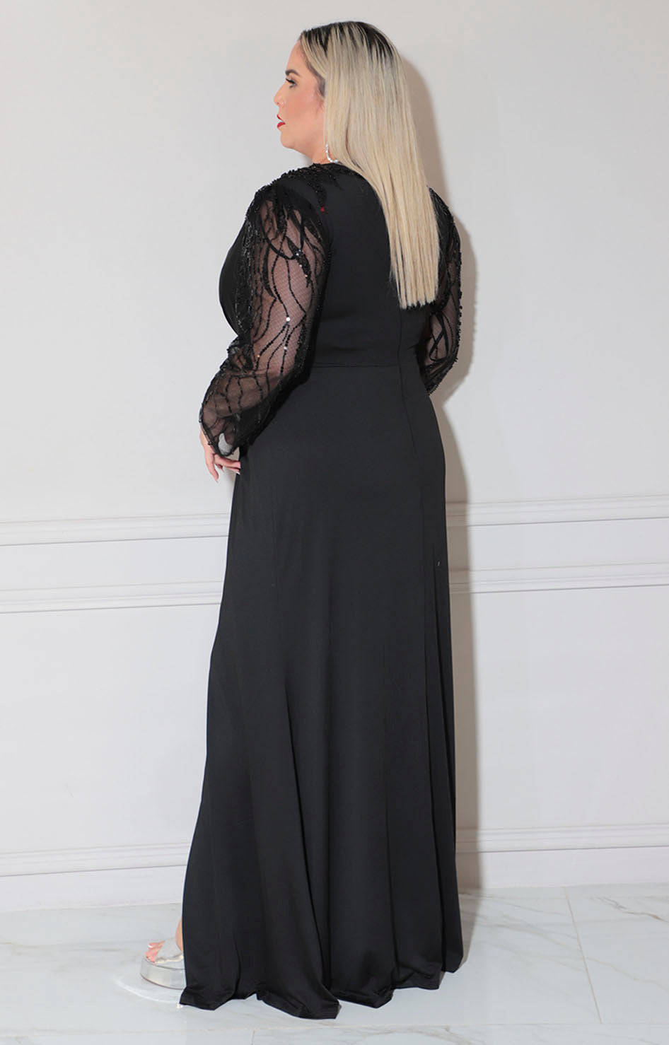 Vestido negro de gala