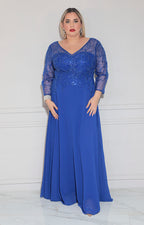 Vestido azul de gala - VESTIDO XL Boutiquemirel 