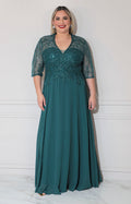 Vestido verde con pedrería - VESTIDO XL Boutiquemirel 