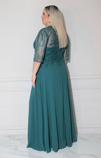 Vestido verde con pedrería - VESTIDO XL Boutiquemirel 