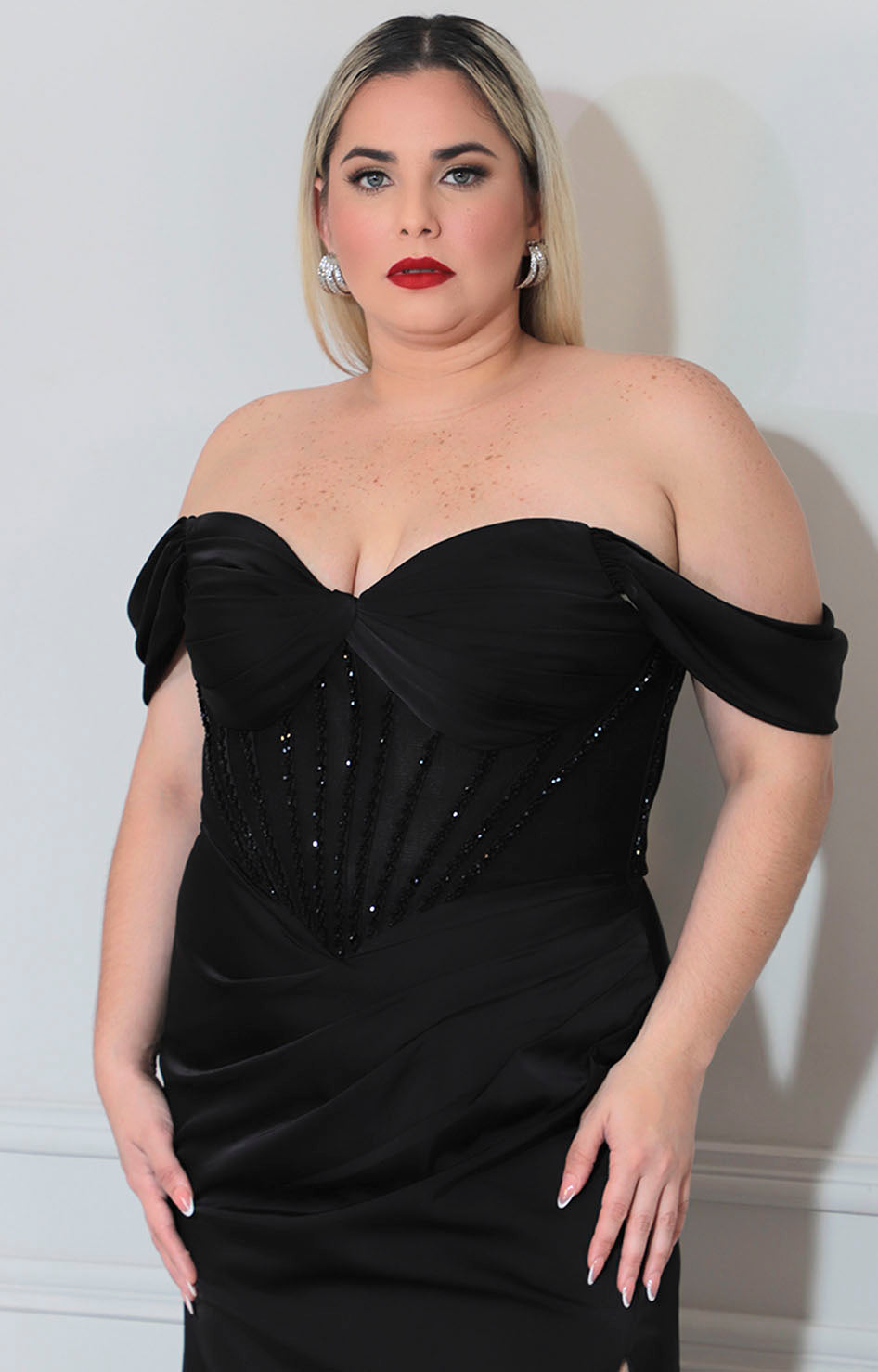 Vestido formal negro