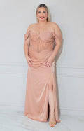 Vestido formal beige - VESTIDO XL Boutiquemirel 