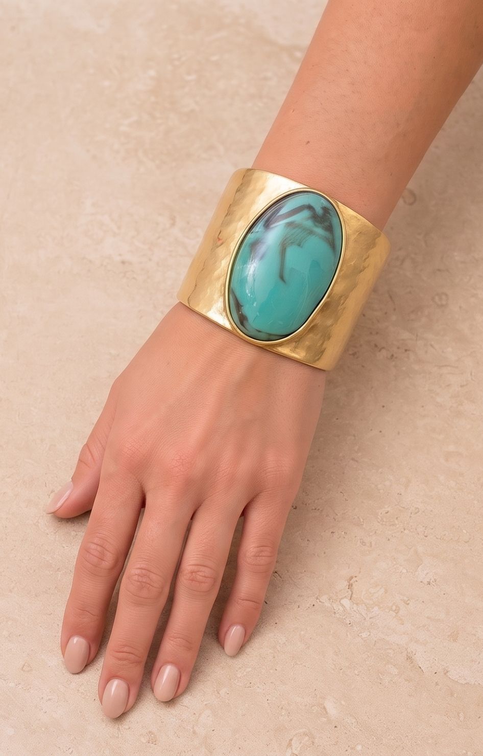Pulsera dorada ambar