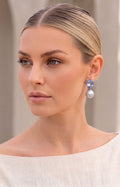 Arete azul de gota
