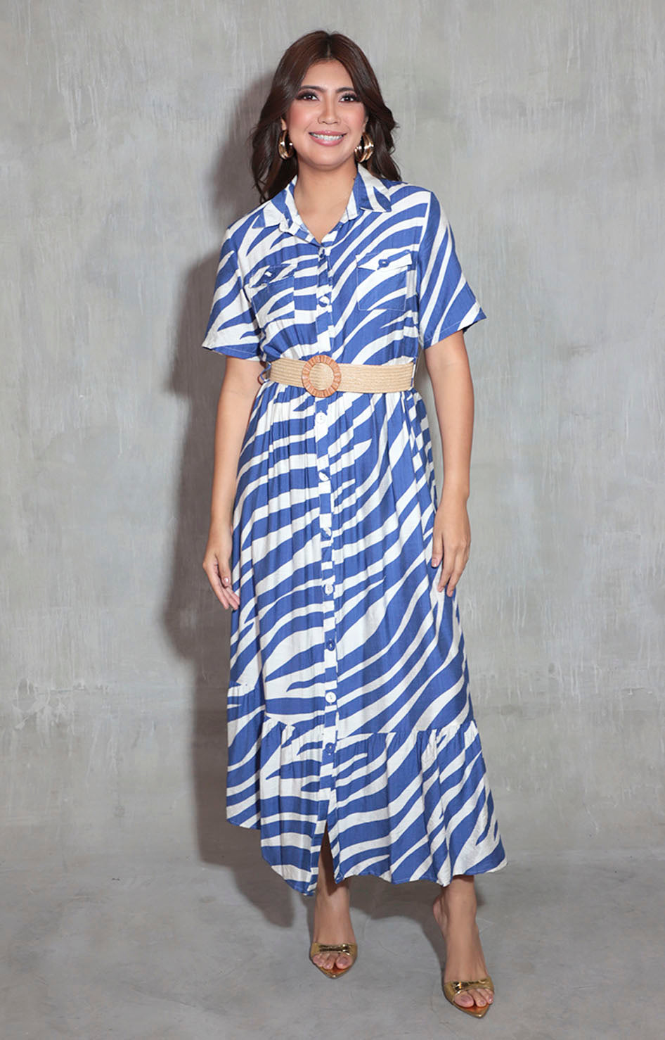 Vestido camisero azul - VESTIDO Boutiquemirel 