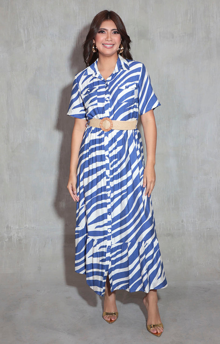 Vestido camisero azul - VESTIDO Boutiquemirel 