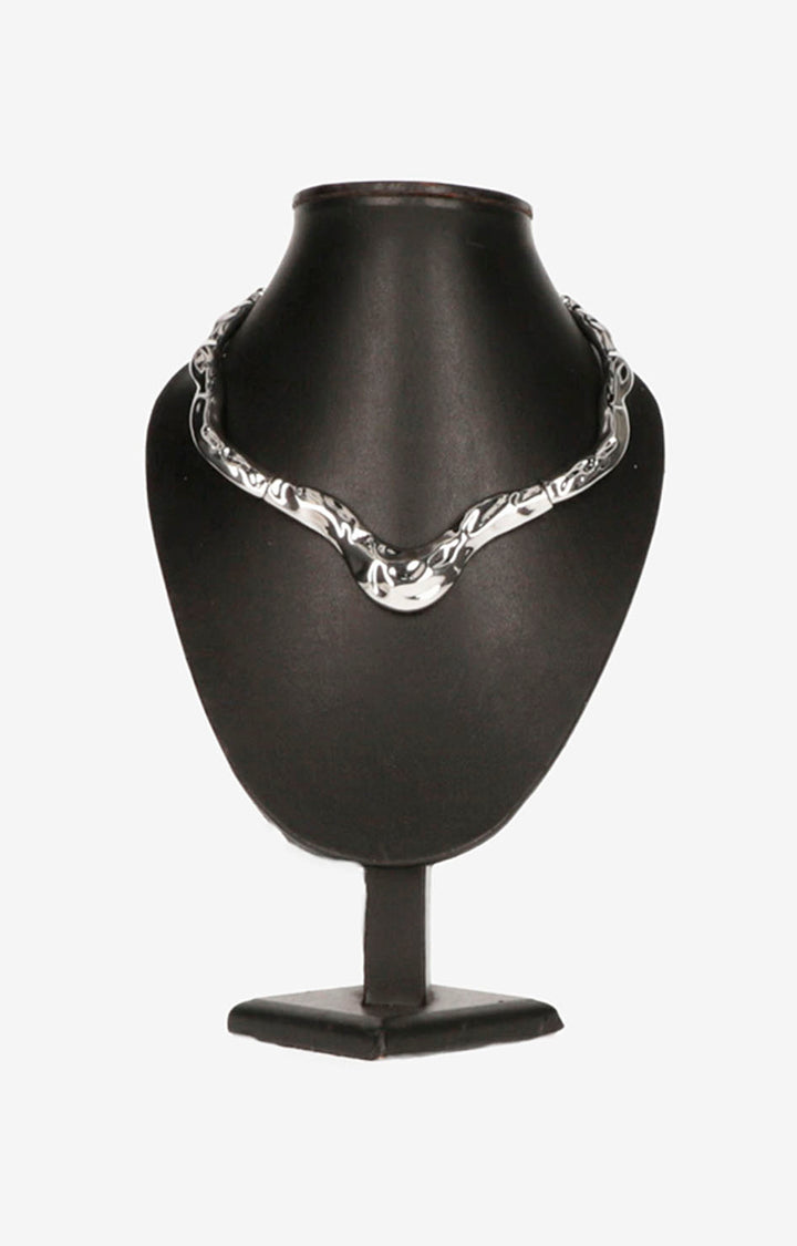 Collar plata asimétrico - COLLAR Boutiquemirel 