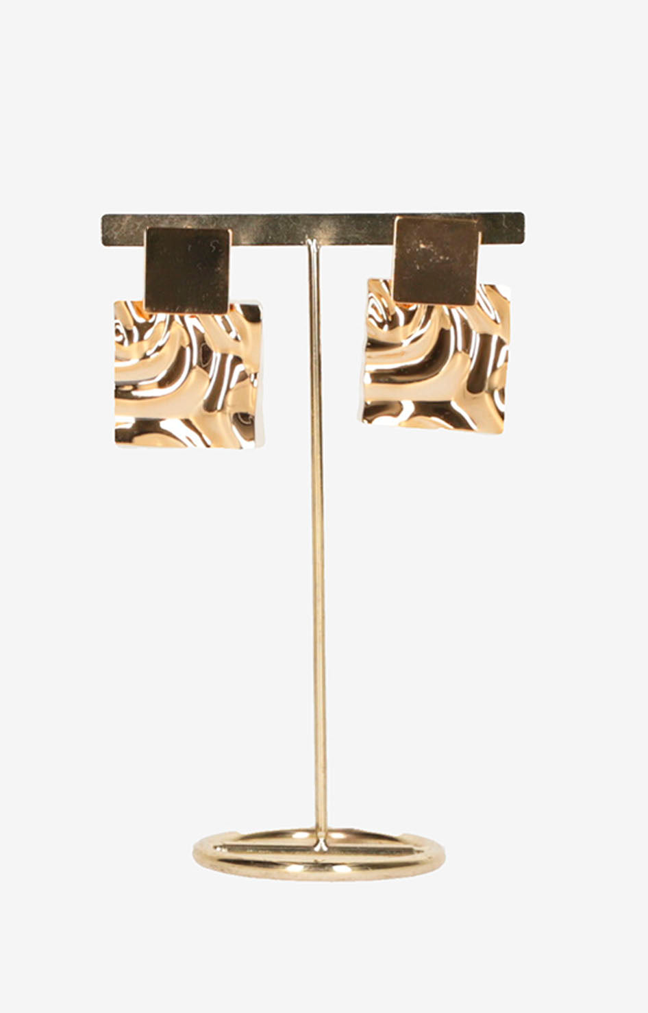 Arete cuadrado dorado - ARETE Boutiquemirel 