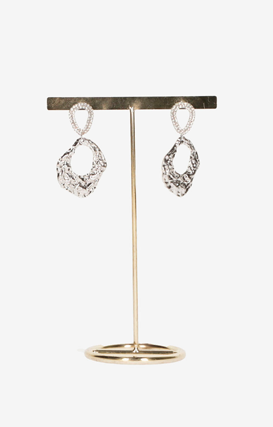 Arete plata con brillos - ARETE Boutiquemirel 