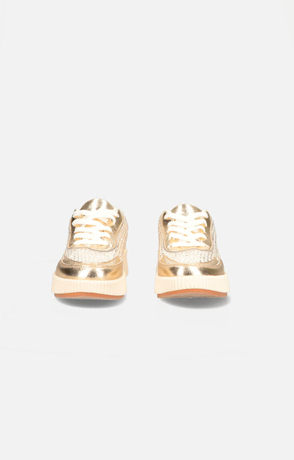 Tenis blancos con dorado - TENIS Boutiquemirel 