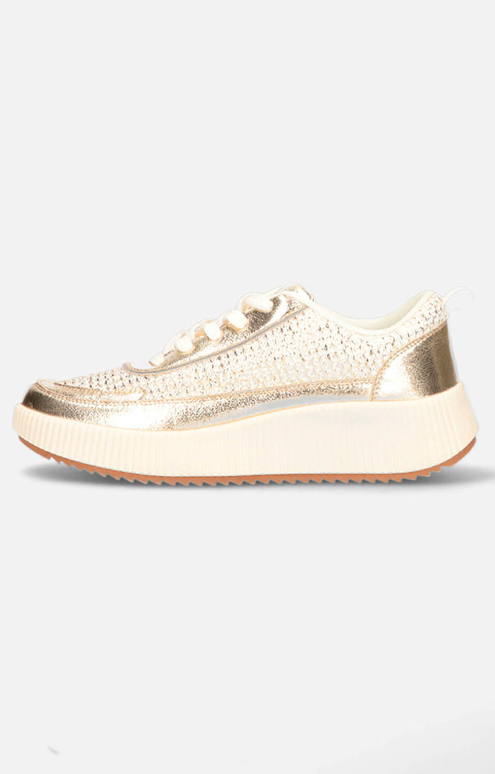 Tenis blancos con dorado - TENIS Boutiquemirel 