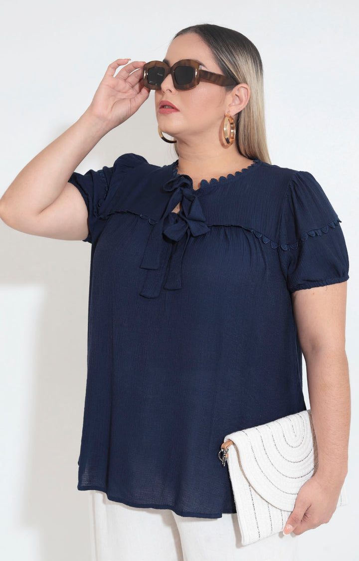 Blusa azul marino - BLUSA XL Boutiquemirel 
