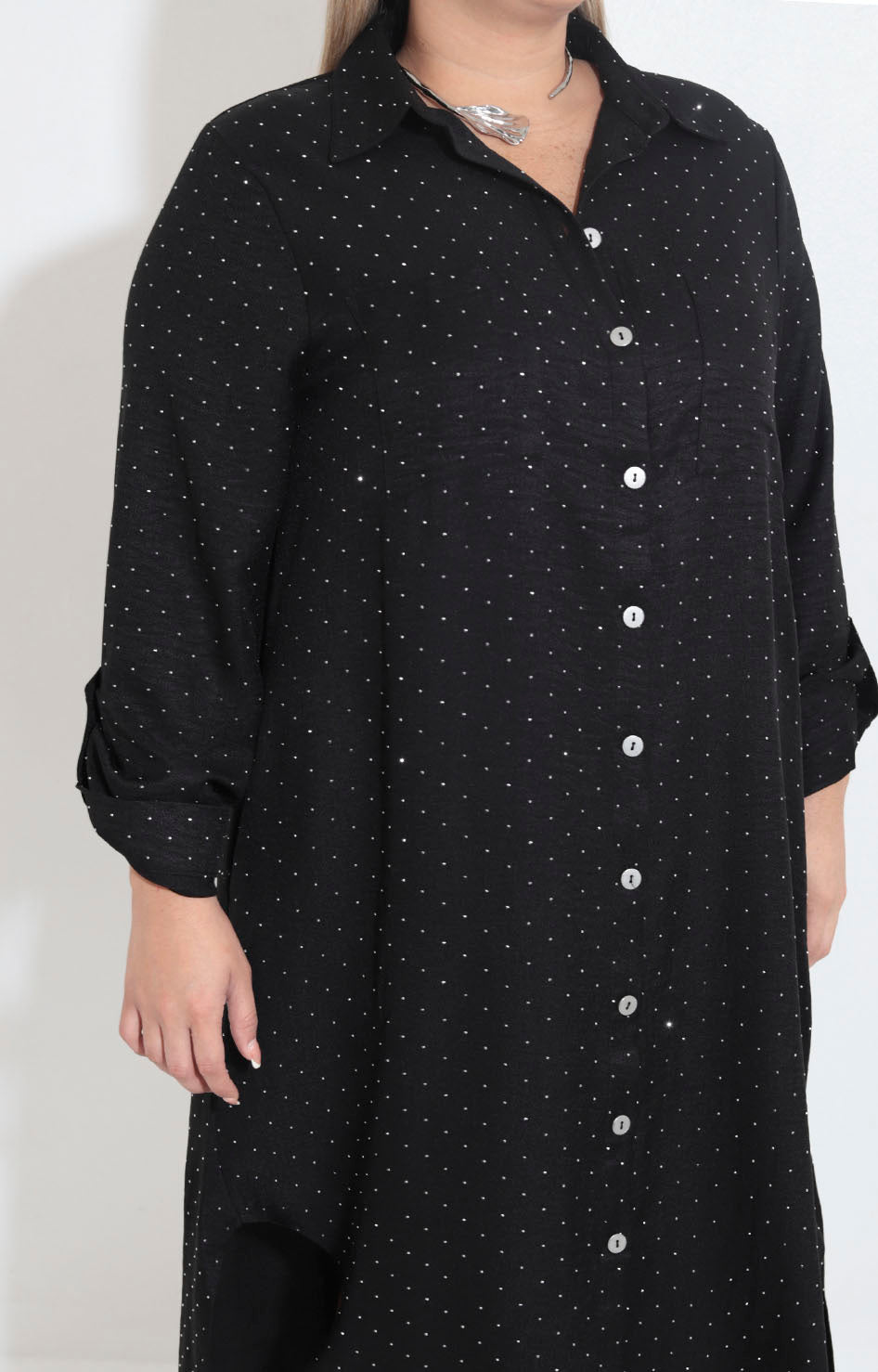 Vestido camisero negro - VESTIDO XL Boutiquemirel 