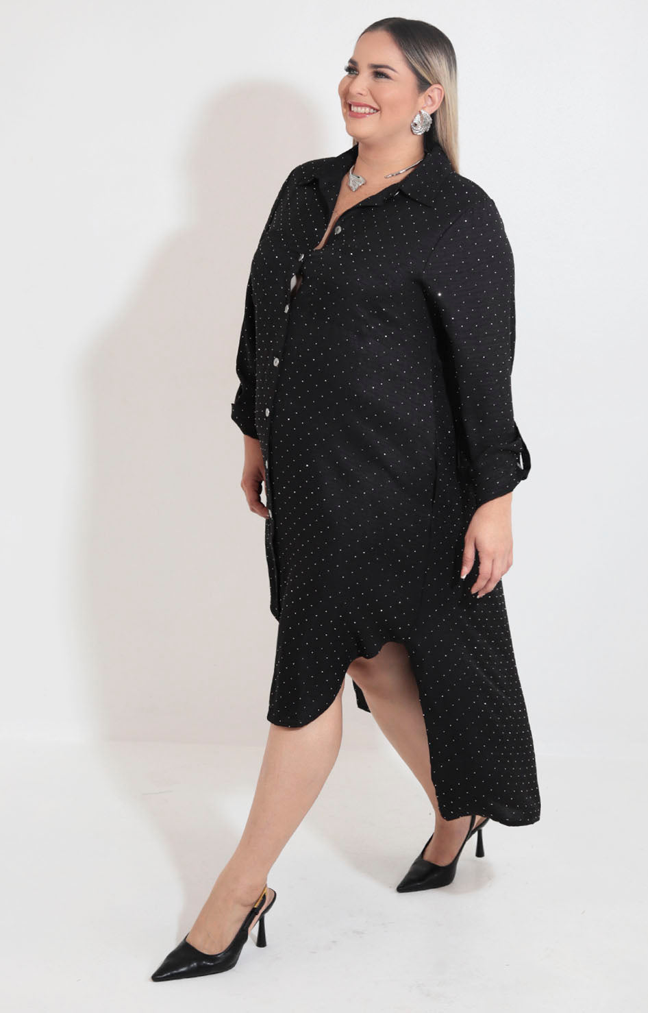 Vestido camisero negro - VESTIDO XL Boutiquemirel 