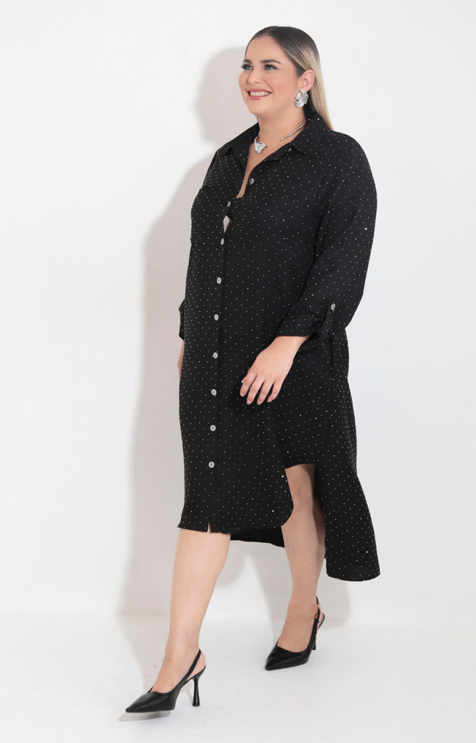 Vestido camisero negro - VESTIDO XL Boutiquemirel 