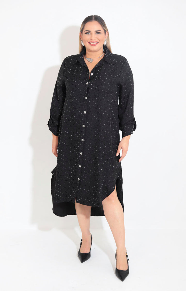 Vestido camisero negro - VESTIDO XL Boutiquemirel 