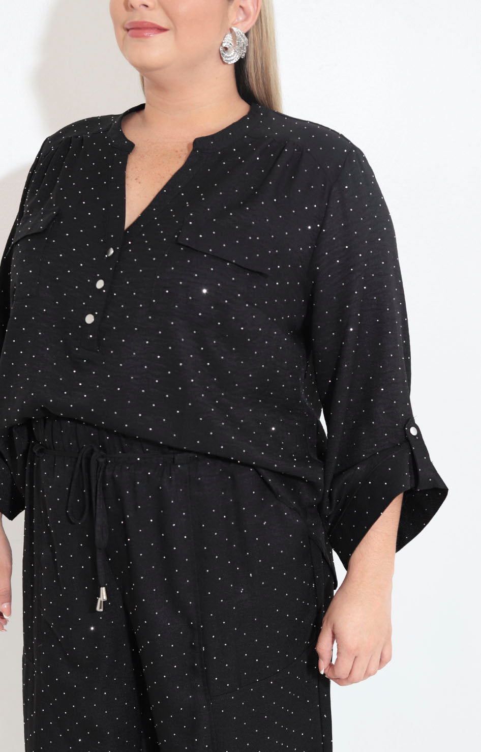 Conjunto negro con brillos - CONJUNTO Boutiquemirel 