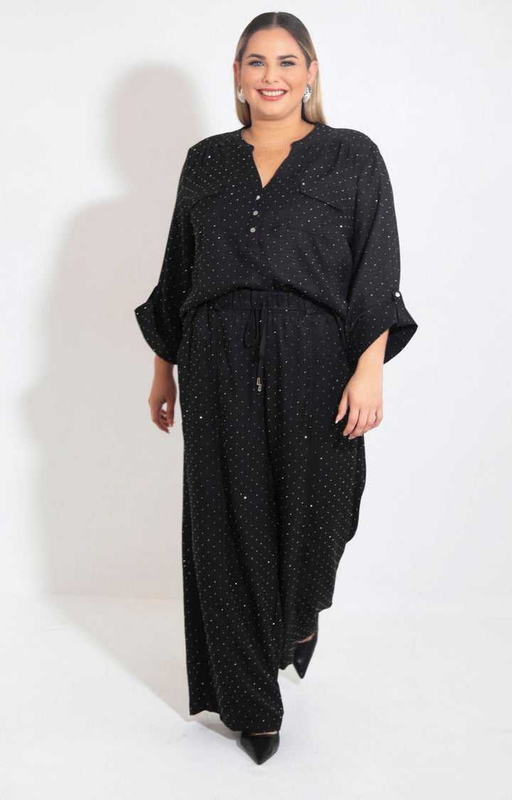 Conjunto negro con brillos - CONJUNTO Boutiquemirel 