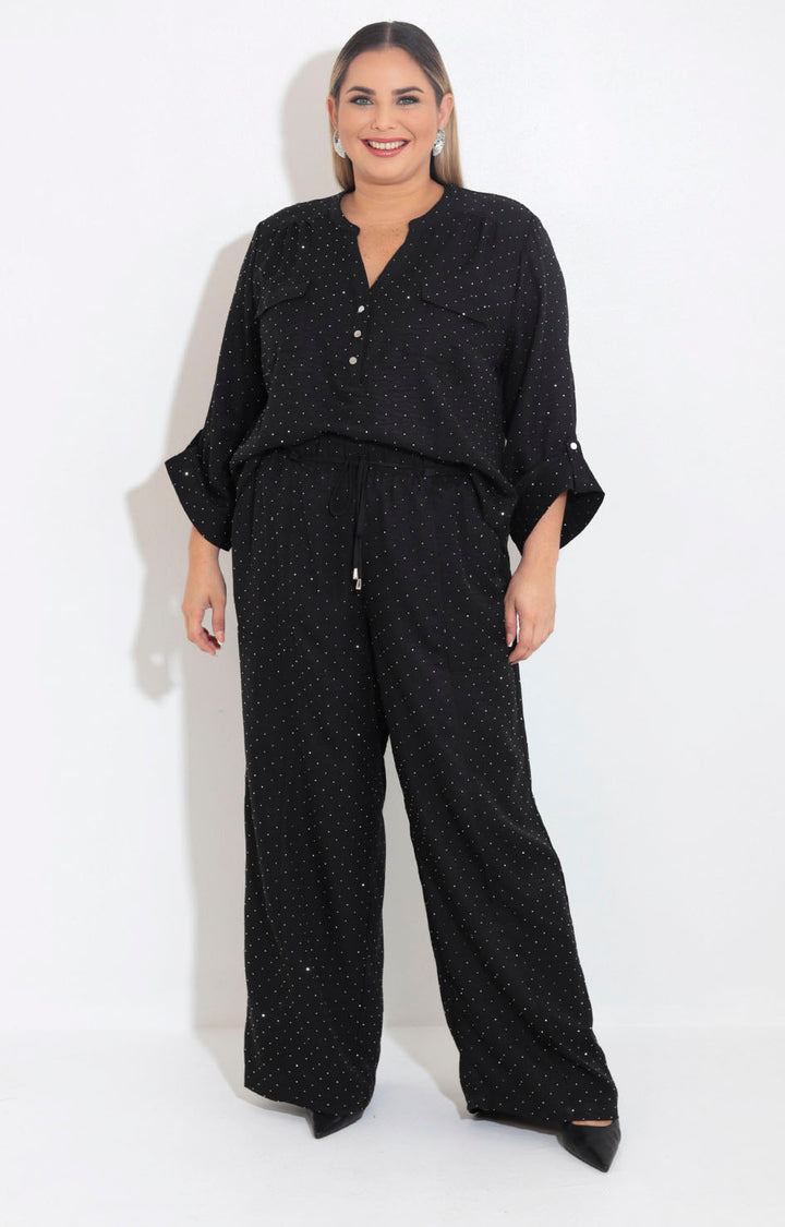 Conjunto negro con brillos - CONJUNTO Boutiquemirel 