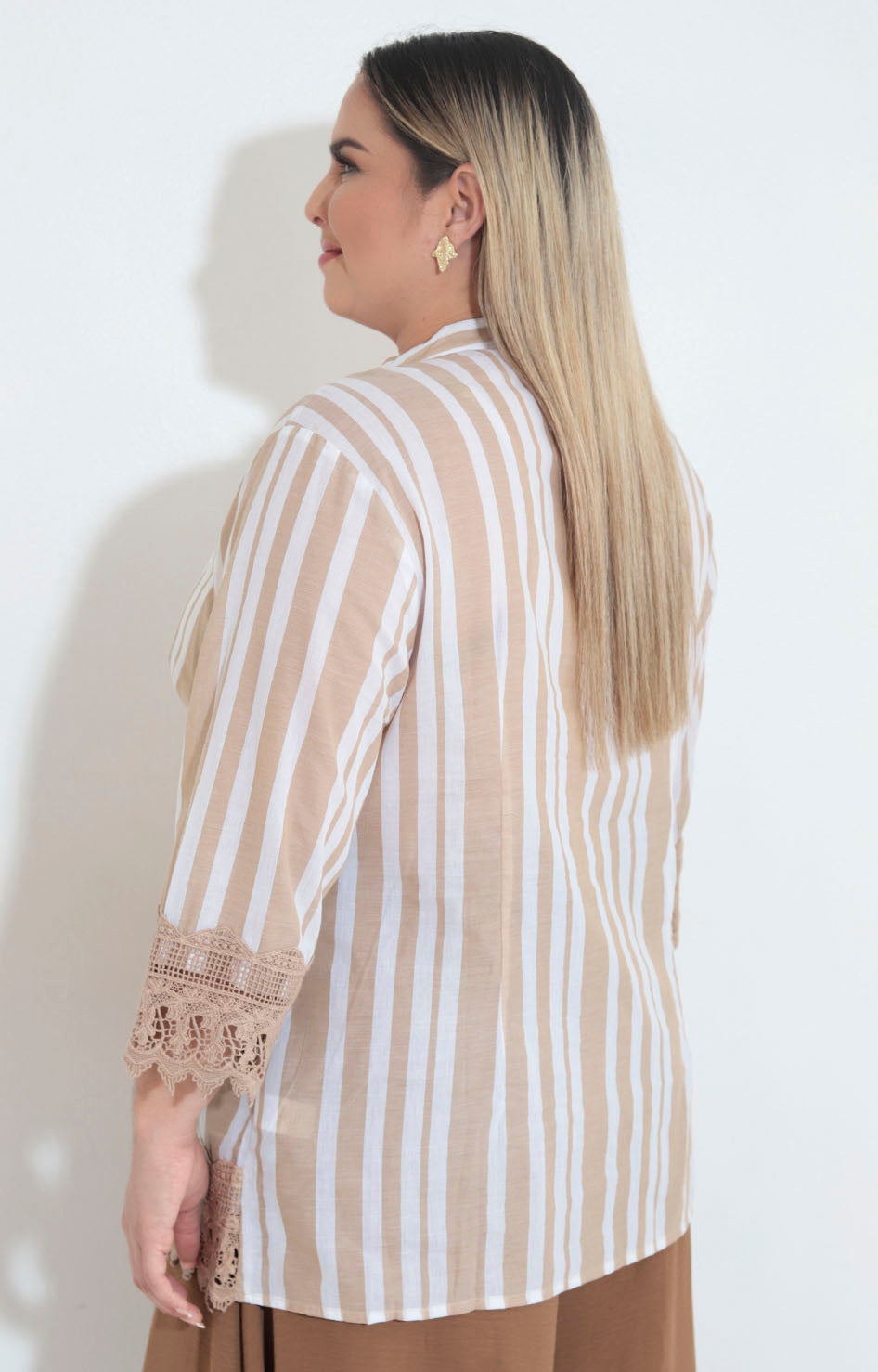 Blusa beige estampada - BLUSA XL Boutiquemirel 