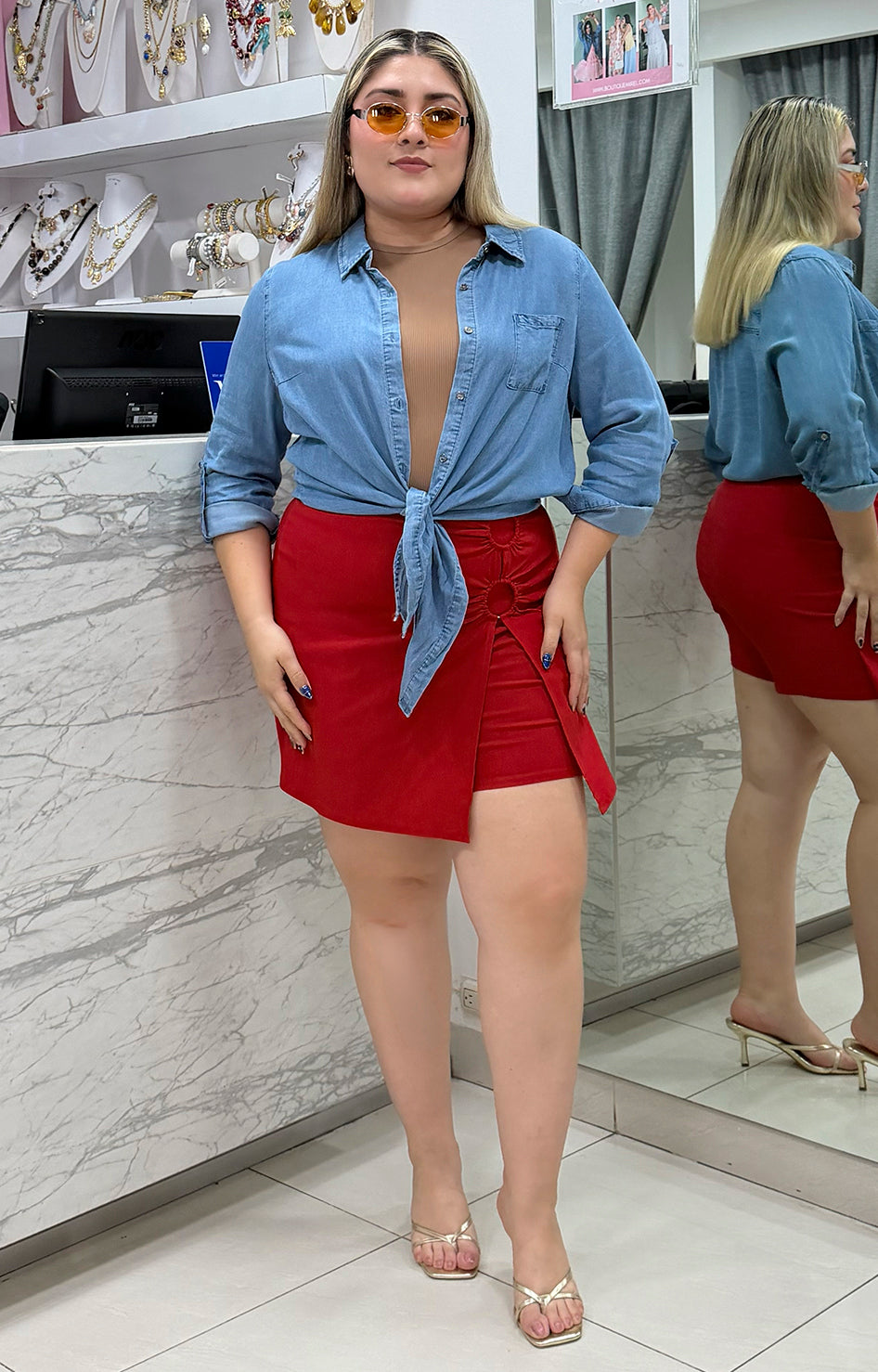 Short Falda - SHORT CURVY Boutiquemirel 
