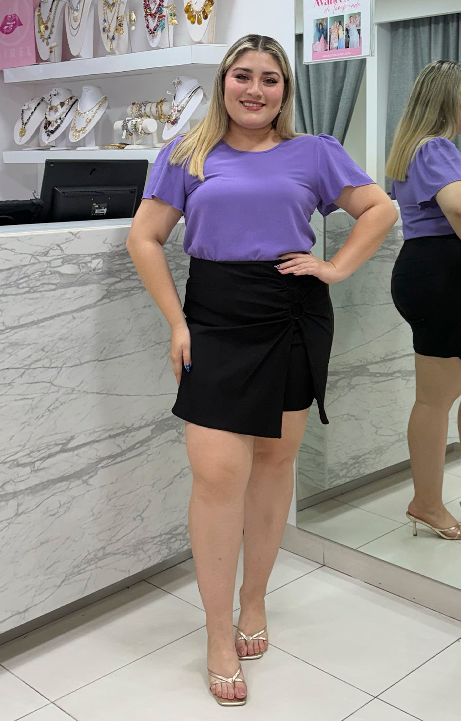 Short Falda - SHORT CURVY Boutiquemirel 