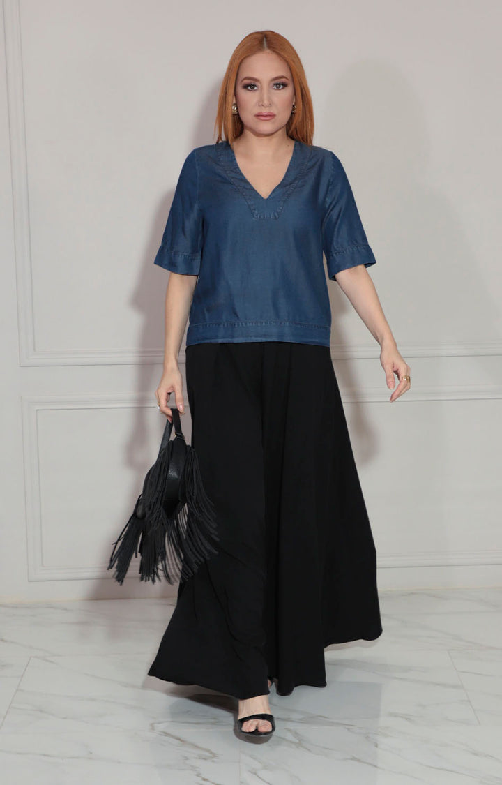 Blusa de mezclilla - BLUSA Boutiquemirel 