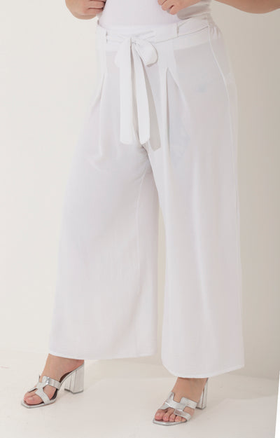 Pantalón blanco con lazo - Boutiquemirel