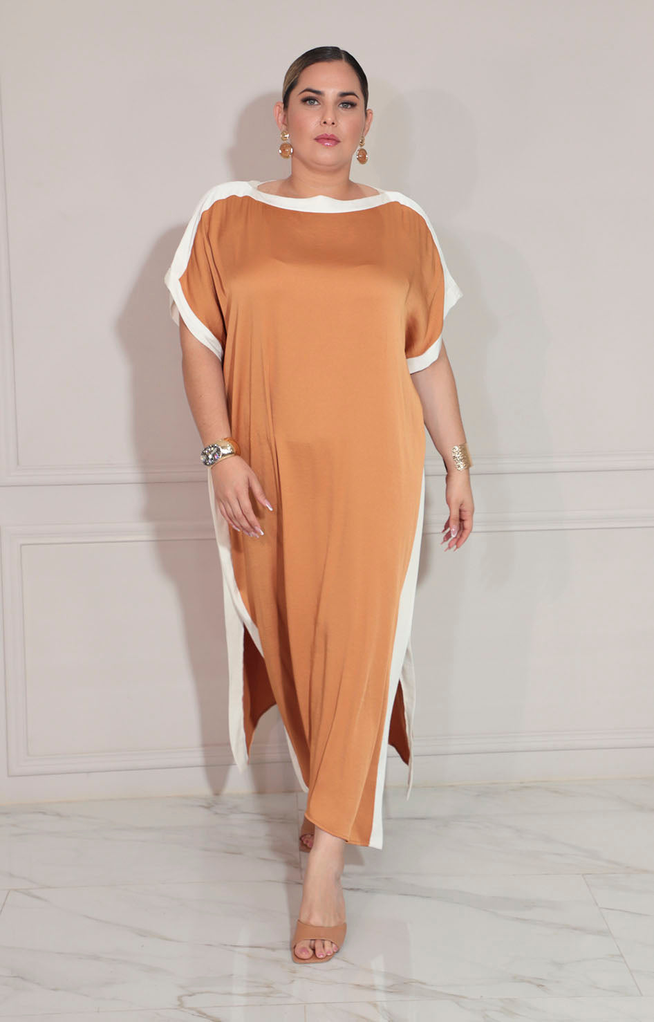 Vestido túnica chedrón - VESTIDO XL Boutiquemirel 