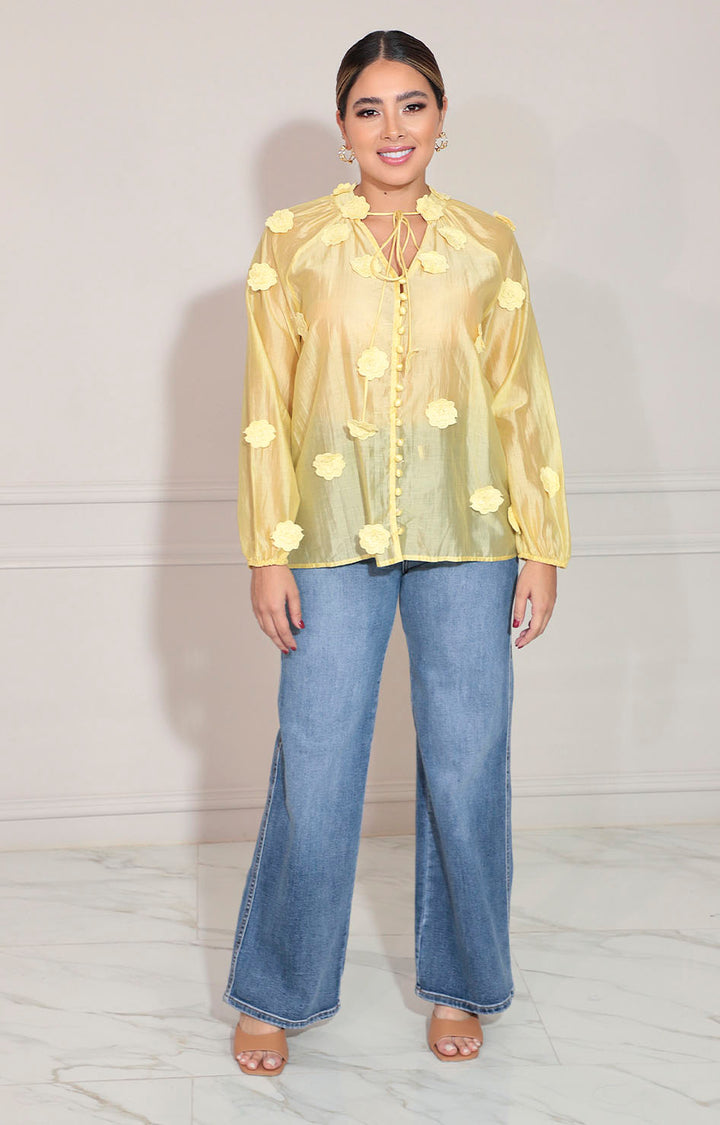 Camisera amarilla - BLUSA Boutiquemirel 