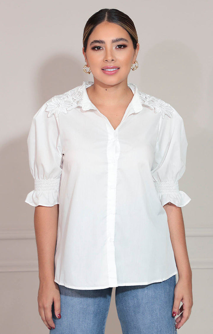Blusa blanca - BLUSA Boutiquemirel 