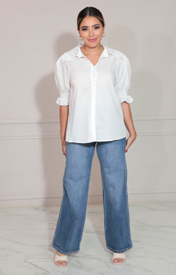Blusa blanca - BLUSA Boutiquemirel 