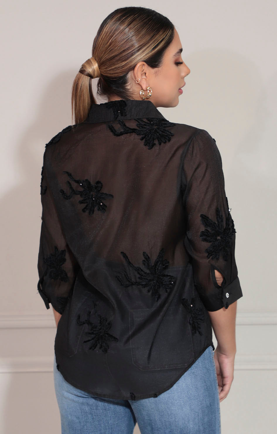 Camisera negra - BLUSA Boutiquemirel 