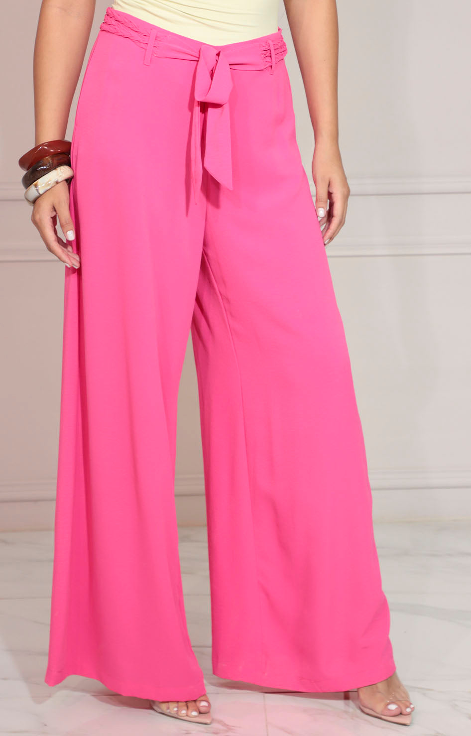 Pantalón satinada fucsia - PANTALON Boutiquemirel 