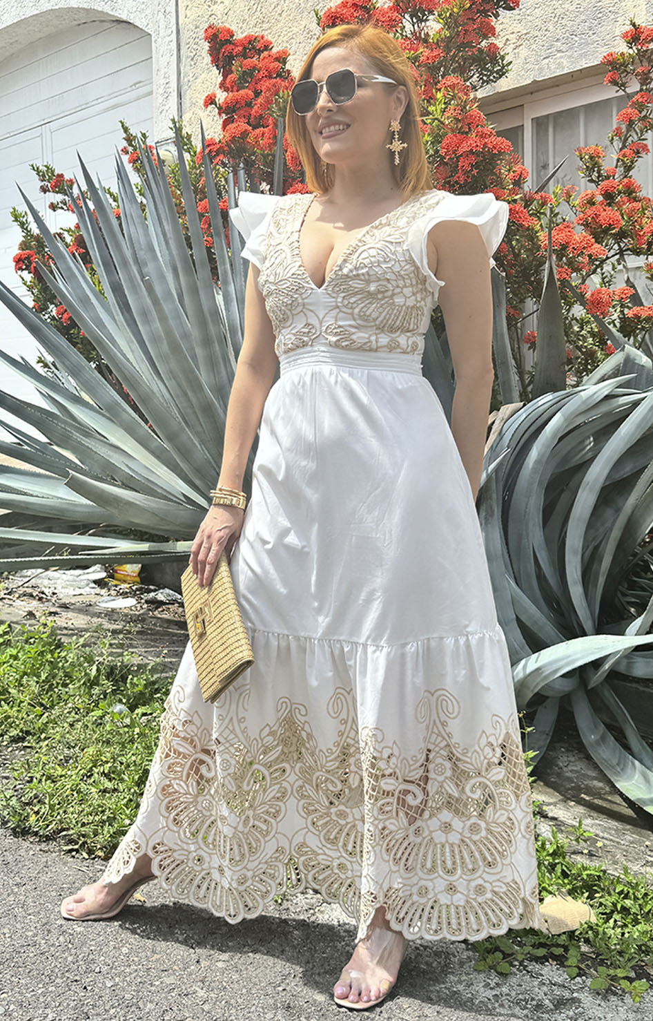 Elegantes Lino Vestidos Bordados Yucatecos Vestidos Yucatecos