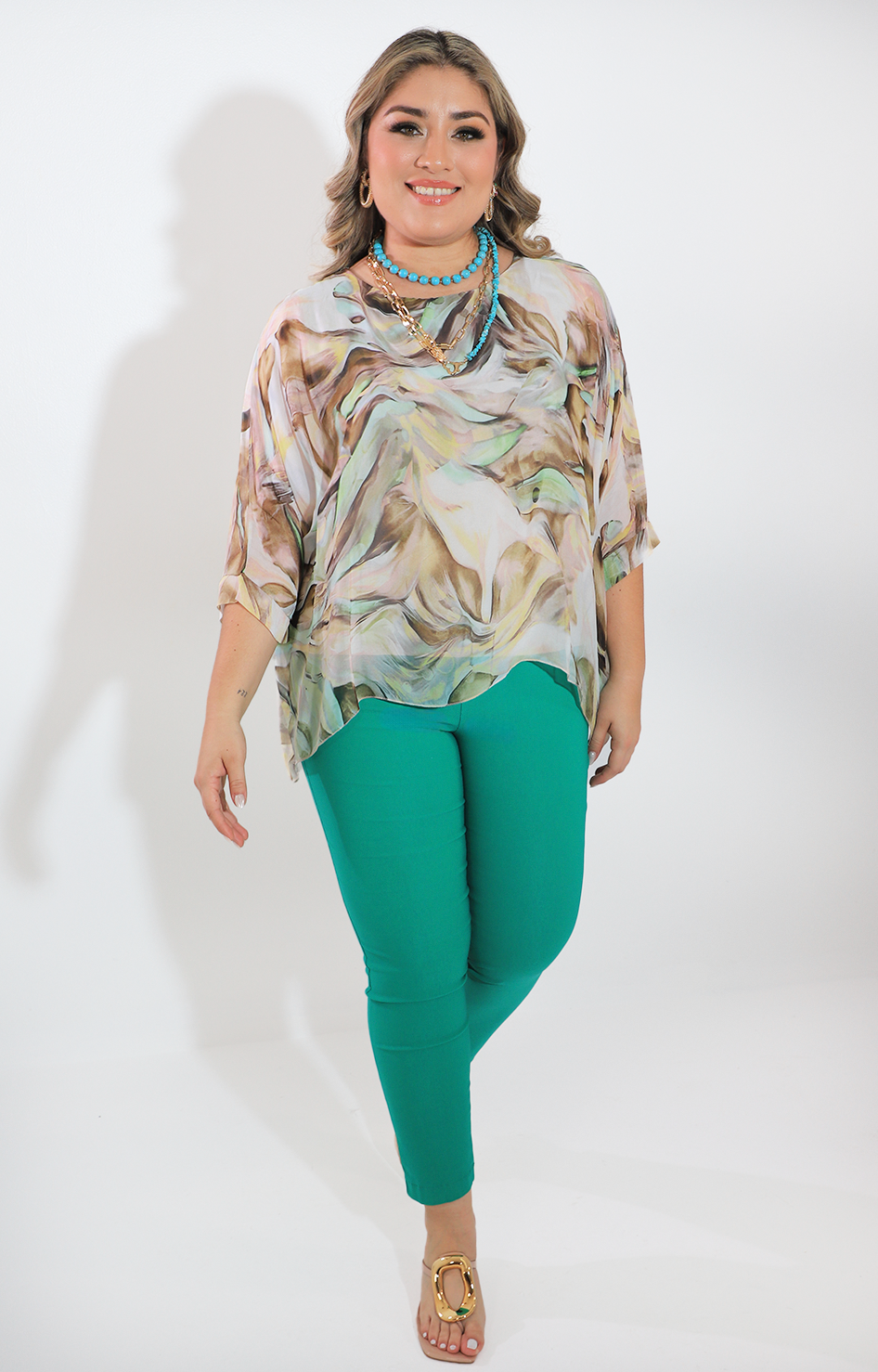 Pantalón verde acua - PANTALON Boutiquemirel 